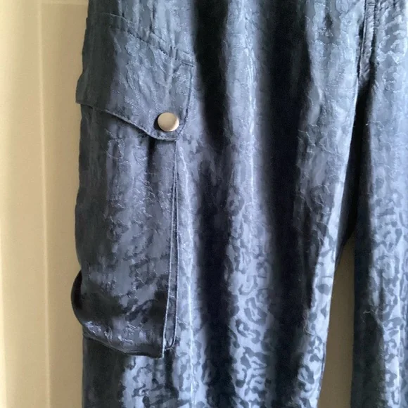 Johnny Was NWT Kiarra Pant Women'sSize 2Navy Blue Cargo Joggers